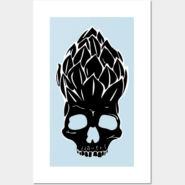 HopHead Skull Wall Art by WriteThisOff